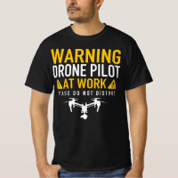Waarschuwing: dronepiloot op het werk - stoort nie