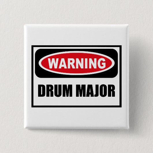 Waarschuwing DRUM MAJOR Button (Voorkant)