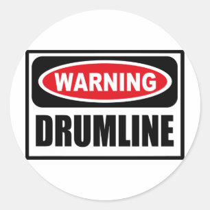Waarschuwing DRUMLINE Sticker