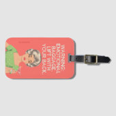 Waarschuwing, emotionele bagage. bagagelabel (Voorkant (horizontaal))