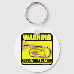 Waarschuwing! Euphonium Player Sleutelhanger