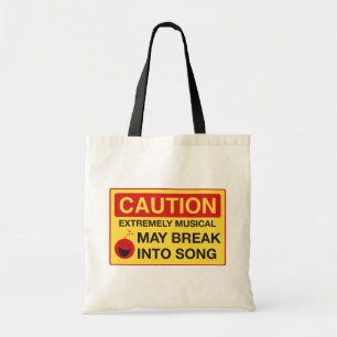 Waarschuwing: Extreem Muzikaal Tote Bag