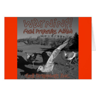 Waarschuwing!  Fecale projectielen voor!