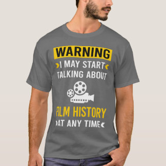 Waarschuwing Filmgeschiedenis Film Films vintage T-shirt