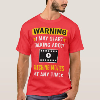 Waarschuwing Films Kijken Film retro T-shirt