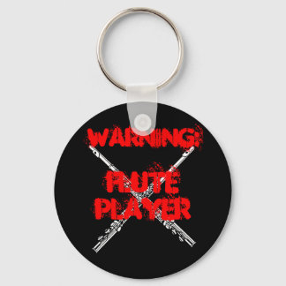 WAARSCHUWING: Flute Player Sleutelhanger