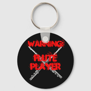 WAARSCHUWING: Flute Player-Sleutelhanger Sleutelhanger