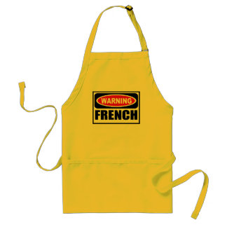 Waarschuwing FRENCH Apron Standaard Schort