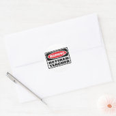 Waarschuwing GEPENSIONEERDE LERAAR Sticker (Envelop)