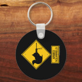 Waarschuwing gewapende eekhoorns sleutelhanger (Voorkant)