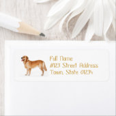 Waarschuwing Golden Retriever Mailing Label (Insitu)