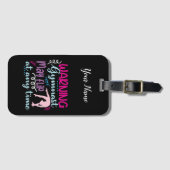 Waarschuwing Gymnast kan op elk moment omdraaien Bagagelabel (Voorkant (horizontaal))