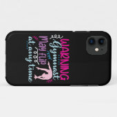 Waarschuwing Gymnast kan op elk moment omdraaien Case-Mate iPhone Case (Achterkant (horizontaal))