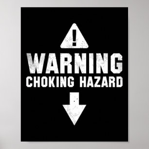 Waarschuwing hazard Costume Funny Easy Halowee Poster