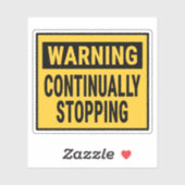 Waarschuwing Hergaalteljk Stoppen Sticker (Vel)