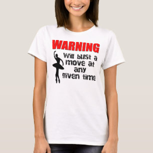 Waarschuwing: hiermee wordt een beweging geblokkee t-shirt
