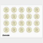Waarschuwing honing Baby Ronde Sticker (Vel)