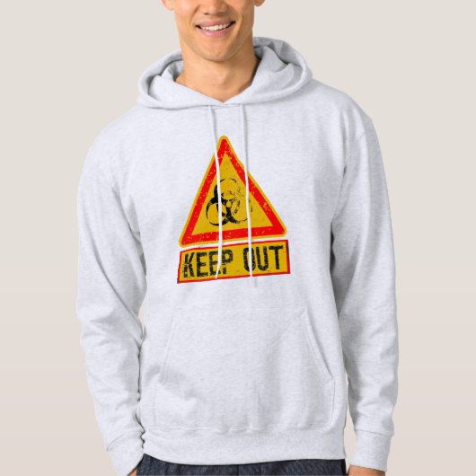 Waarschuwing Hoodie (Voorkant)