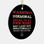 Waarschuwing! Hormonal Keramisch Ornament (Rechts)