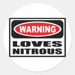 Waarschuwing HOUDT VAN LACHERIGE Sticker