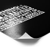 Waarschuwing Ik ben gepensioneerd Grappig pensioen Foto Afdruk (Hoek)