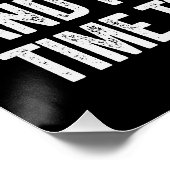 Waarschuwing Ik ben Gepensioneerd Ik Weet Alles Perfect Poster (Hoek)