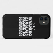 Waarschuwing: ik ben mogelijk gevoelig voor Shenan Case-Mate iPhone Case (Achterkant (horizontaal))