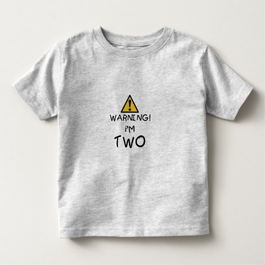 Waarschuwing! Ik ben TWO Kinder Shirts (Voorkant)