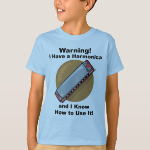 Waarschuwing! Ik heb een Harmonica... T-shirt