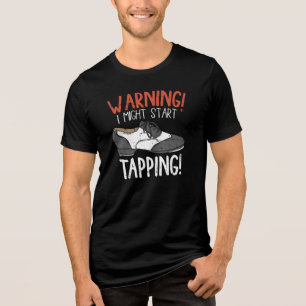 Waarschuwing: ik kan beginnen met dansleraar Tri-Blend shirt