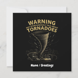 Waarschuwing Ik kan spontaan praten over tornado's Kaart