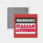 Waarschuwing Italiaanse houding Magneet (Voorkant / Achterkant)