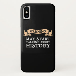 Waarschuwing! Kan beginnen over geschiedenis op ee iPhone X Hoesje