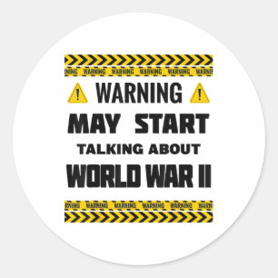 Waarschuwing kan beginnen te praten over de Tweede Ronde Sticker