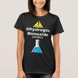 Waarschuwing kan DHMO Science Teacher H2O Pun beva T-shirt