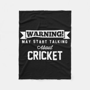 Waarschuwing Kan Gaan Praten Over Cricket Cm Fleece Deken