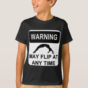 Waarschuwing kan op elk gewenst moment worden uitg t-shirt
