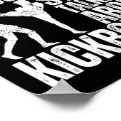 Waarschuwing Kan Plotseling Beginnen Over Kickboxe Poster (Hoek)
