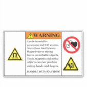 Waarschuwing kan schadelijk label zijn (Voorkant)