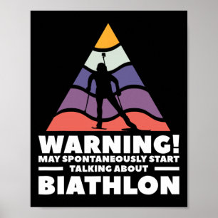 Waarschuwing kan spontaan beginnen te praten over  poster