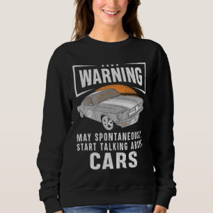 Waarschuwing kan spontaan praten over auto's trui