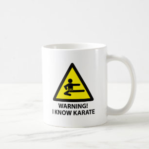 Waarschuwing Karate Koffiemok