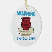 Waarschuwing Keramisch Ornament (Rechts)