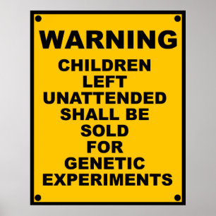 Waarschuwing ~ Kinderen worden verkocht ~ Waarschu Poster