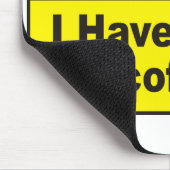 Waarschuwing - koffie muismat (Hoek)