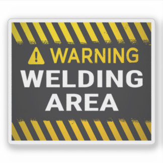 Waarschuwing Lasgebied Sticker