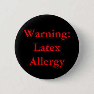 Waarschuwing: Latex Allergy Button