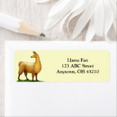 Waarschuwing Llama label (Insitu)