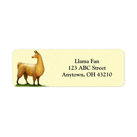 Waarschuwing Llama label (Voorkant)