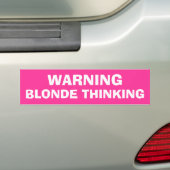 Waarschuwing: londendenken bumpersticker (Op auto)